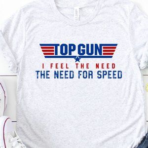 NWT Top Gun I Feel The Need For Speed T-shirt Graphic Tee